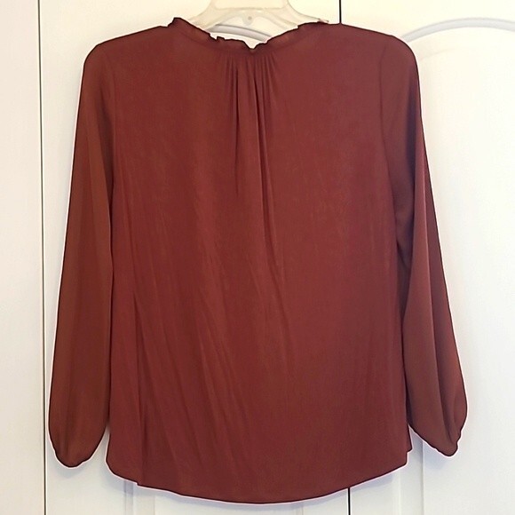 Anthropologie Dolan Left Coast Marilyn Button Ruffle Blouse Size M - Picture 7 of 9